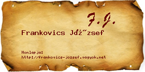 Frankovics József névjegykártya